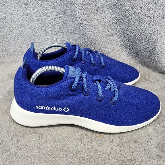 Allbirds Shoes Mens Size 10 Sams Club Blue Merino Wool Lace Up Sneakers *GUC* - Picture 5 of 12